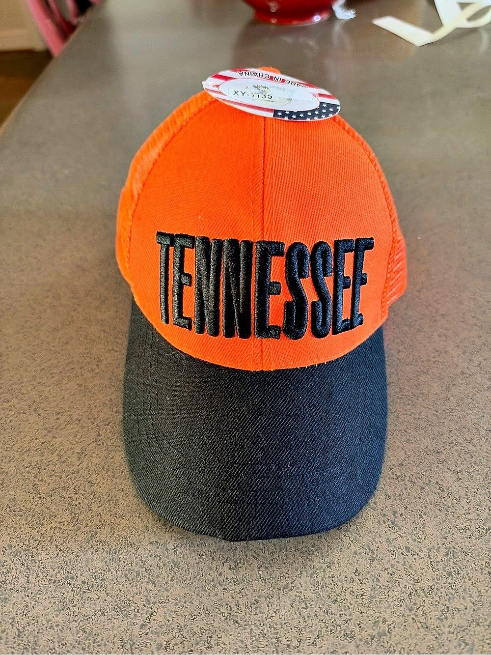 Orange & Blue Trucker Hat Like New